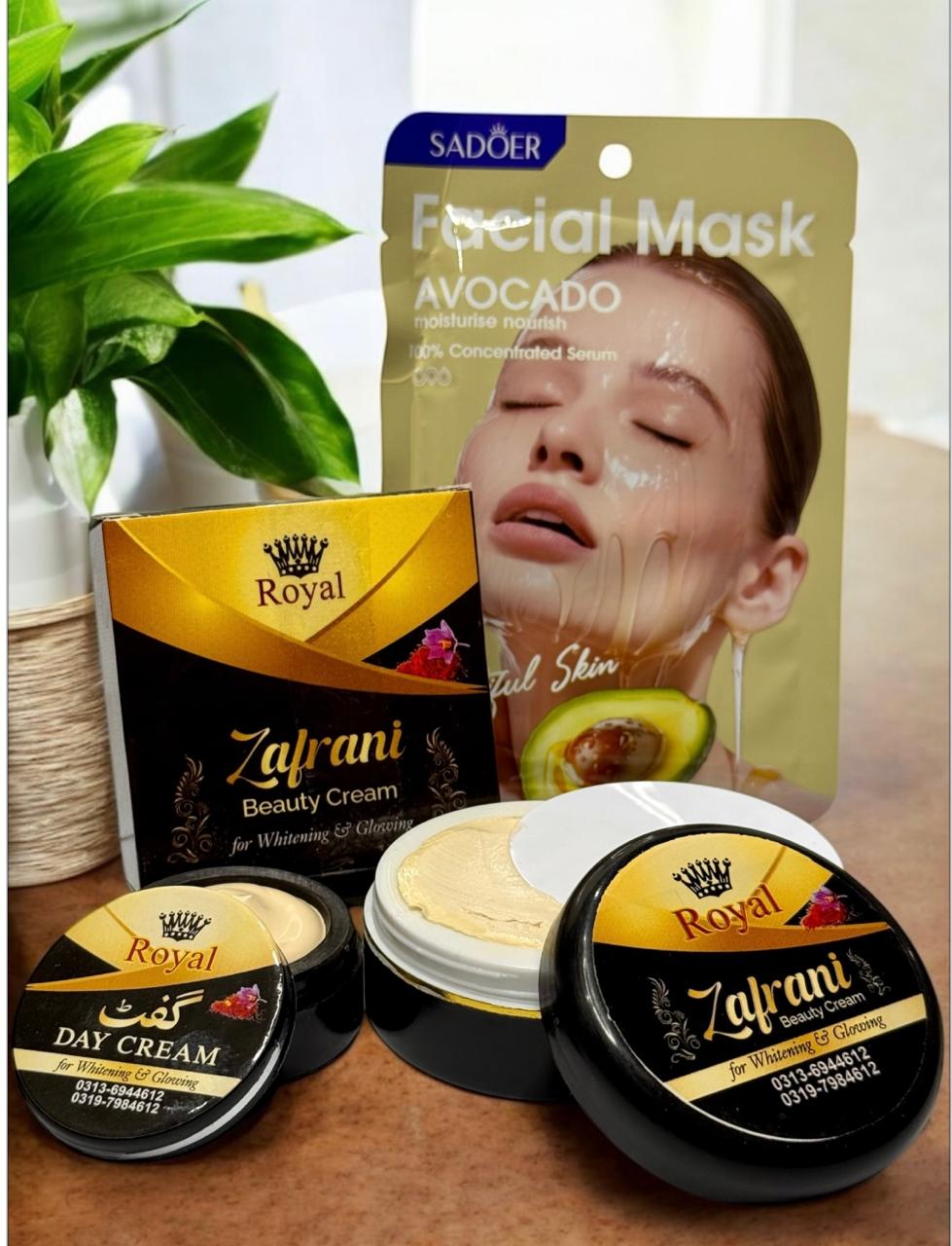 Zafrani Day Cream , Night Cream, Face Mask Deal